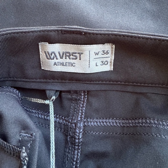VRST Pants Mens 36x30 Black Commuter Athletic Fit Chino Straight Stretch NWT $88 - Picture 8 of 9